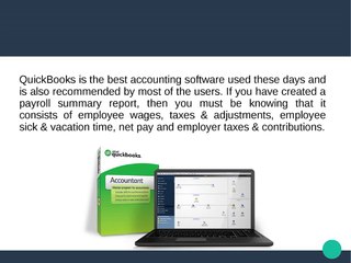 How to Run and Export a Payroll Summary Report in QuickBooks?