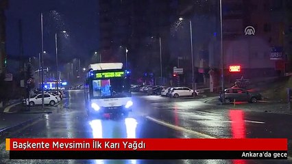 Başkente Mevsimin İlk Karı Yağdı