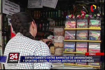 Rímac: enfrentamiento entre barristas causa gran temor  en calles