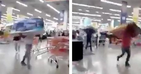 Flash Mob Of High Schoolers Steal Tons Of TVs