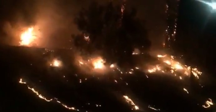 Brush Fire Spotted Near Highway 101 in Downtown Los Angeles