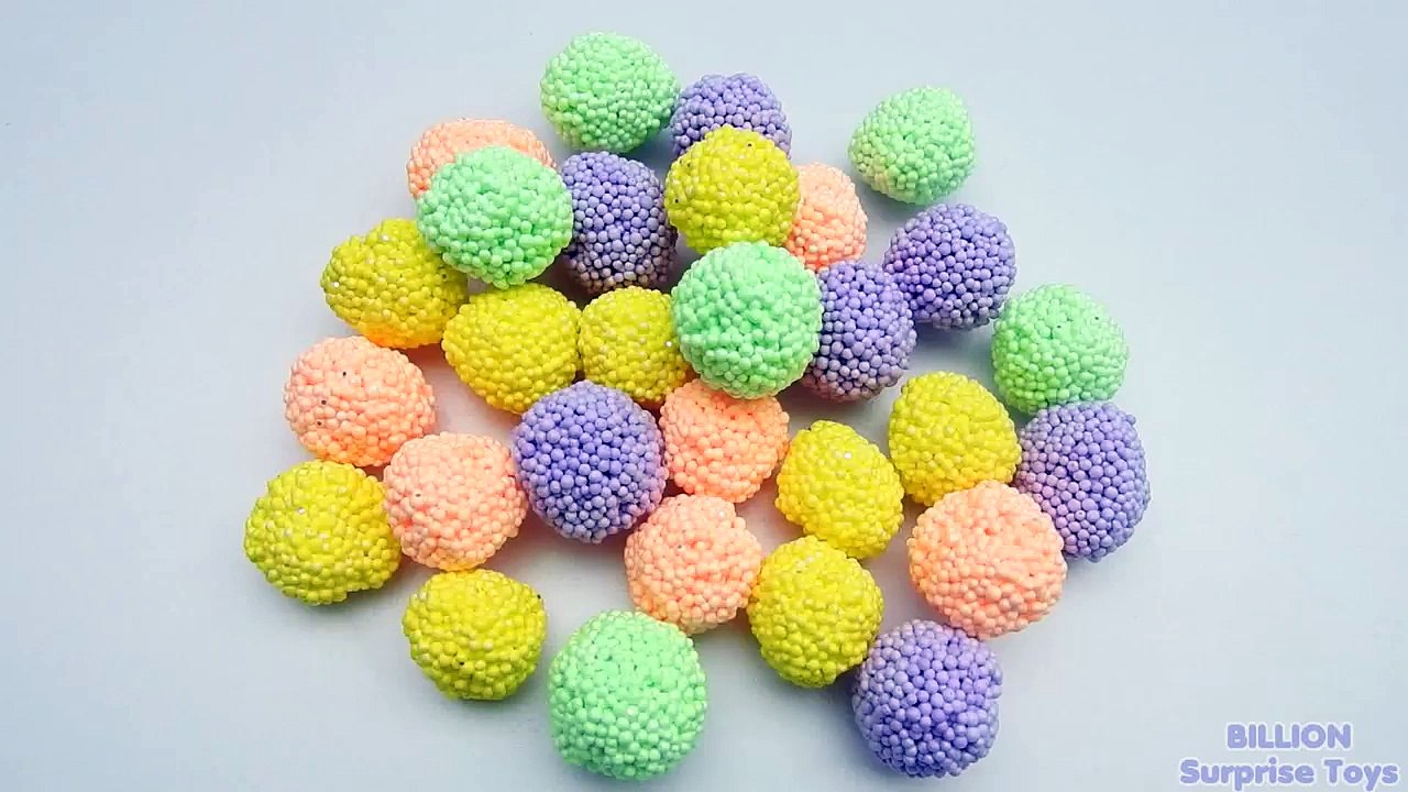 Learn Colours with Squishy Glitter Foam! FUN LEARNING CONTEST! Lesson 3