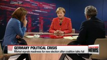 Merkel signals readiness for new election after coalition talks fail