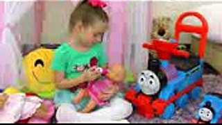 Funny kid playing Doctor Family Fun Pretend Play toy  Twinkle Star Song Nursery Rhymes for Children