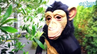 Fun Monkey Throws Bananas in Fun Baby Pool _ Learn Colors with Banana Pool for Children-x34JdSjoO3Q