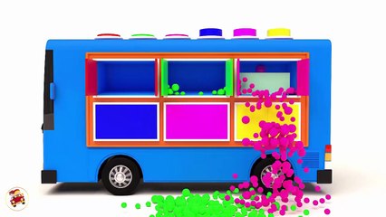 Learn Colors With Ice Cream Kid Bus for Kids Children Toddlers - Learning Videos For Kids