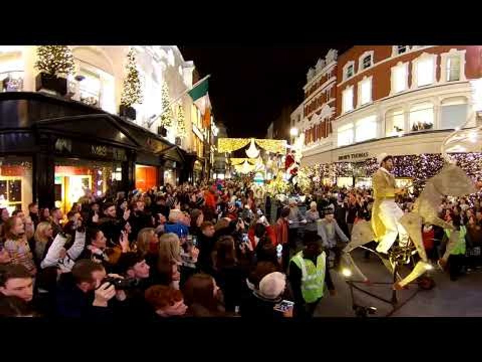 Grafton Street Lights Up for Christmas in Dublin City