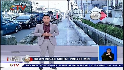 Jalan Rusak Akibat Proyek MRT