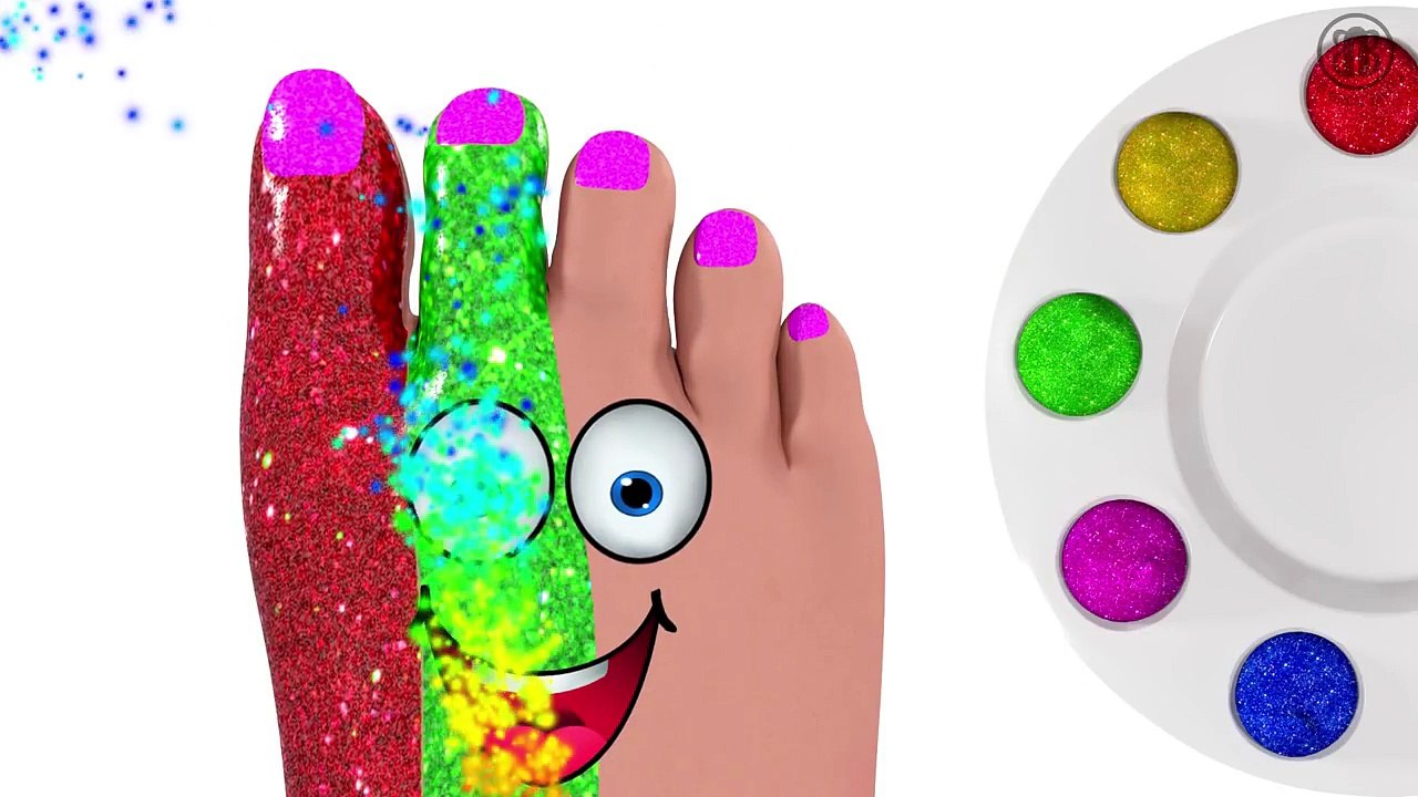 Foot Painting for Kids - COLORS 3D Baby Paint Toys - IAL Glitter Toy by BillionSurpriseToys - YouTub