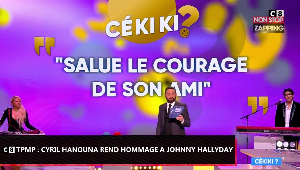 Johnny Hallyday atteint d’un cancer : Cyril Hanouna lui rend hommage dans TPMP (Vidéo)