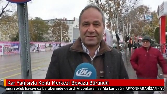 Kar Yağışıyla Kenti Merkezi Beyaza Büründü