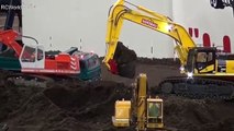 RC Construction Site Nordbau AG Excavator Trucks Baustelle LKW ♦ EuroModellbau Bremen new