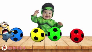 Learn colors with Baby Tantrum and for Soccer Balls - Finger Family Song