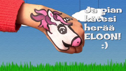 UNICORN HAND ART _ Easy DIY art painting-mFD2NZOsrUQ