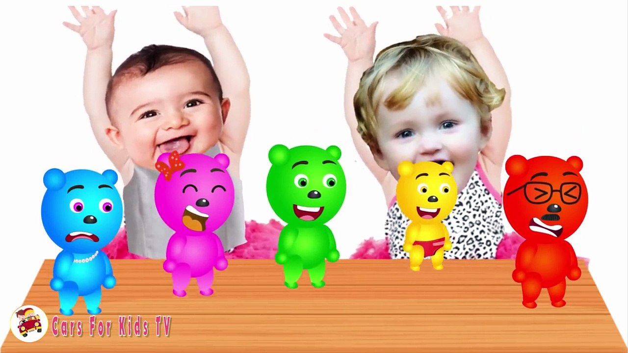 Baby and Learn Colors - Mega Gummy Bear - Finger Family Song Collection