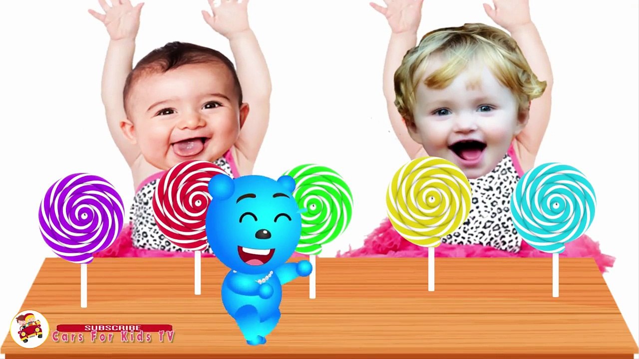 Baby crying and Learn Colors - Lollipop Finger Family Song Collection