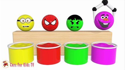 Learn Colors With Soccer Balls for Children -Colors Balloons Balls for Kids