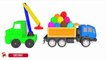 Learn Colors With Balls Surprise Eggs Truck Cars Vehicles For Kids - Vegetables Fruits for Toddlers