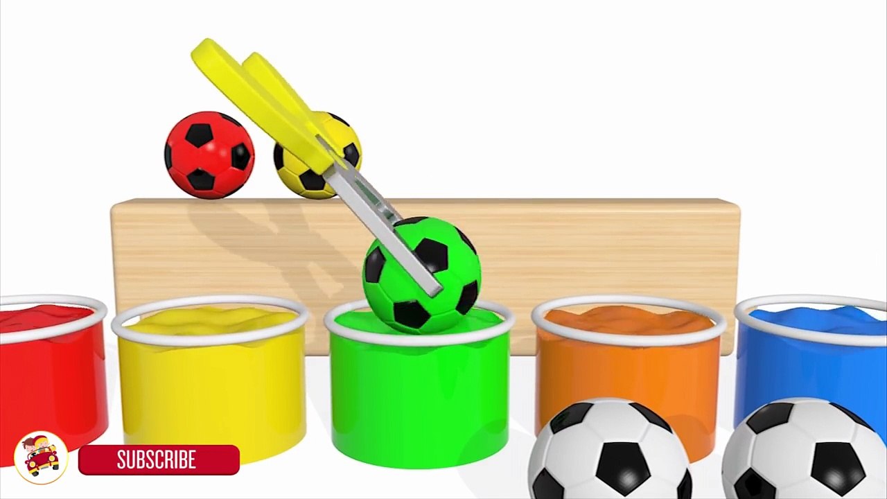 Learn Colors With Soccer Balls Surprise Toys Toilet Poop for Children - Colos Balls For Kids