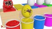 Learn Colors With Surprise Eggs Giant Spider for Children Toddlers - Colours for Kids
