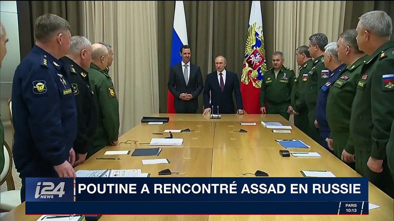 Poutine a rencontré Assad en Russie