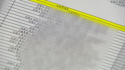 [단독] 안양시청, 스스로 개인정보 수천 건 유출 / YTN