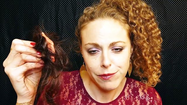 Gum Chewing ASMR Caring friend Makeup Role Play, Brushing, Personal Attention