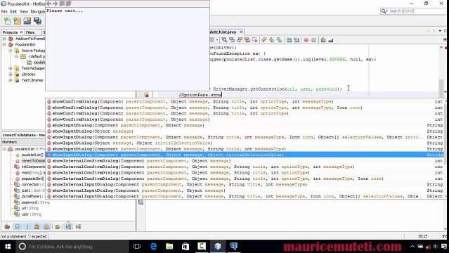 How to populate JFrame Jlist with data from postgres database Using Netbeans IDE And pgAdmin