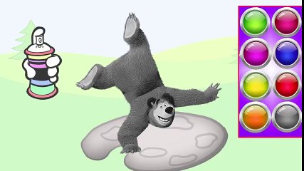 ✿ Baby Learn Colors with Masha and the Bear Colours for Kids Animation Education Cartoon Compilation