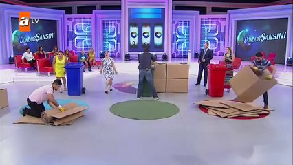 Döndür Şansını 19 Bölüm - Çöp Kovası Oyununu Hangi Çift Kazandı