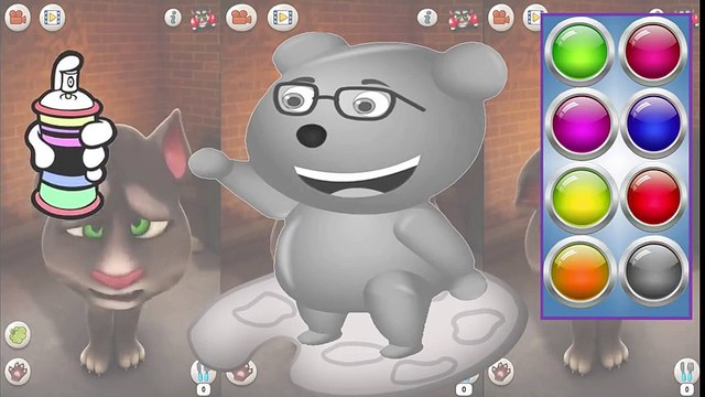 ✿ Learn Colors with Mega Gummy Bear with Talking Tom Learning Flashy Color Animation Baby Toddlers