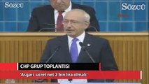 Kılıçdaroğlu: Asgari ücret en az 2 bin lira olmalı