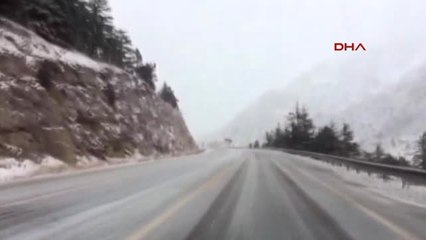 Antalya Alacabel'de Kar Yağışı