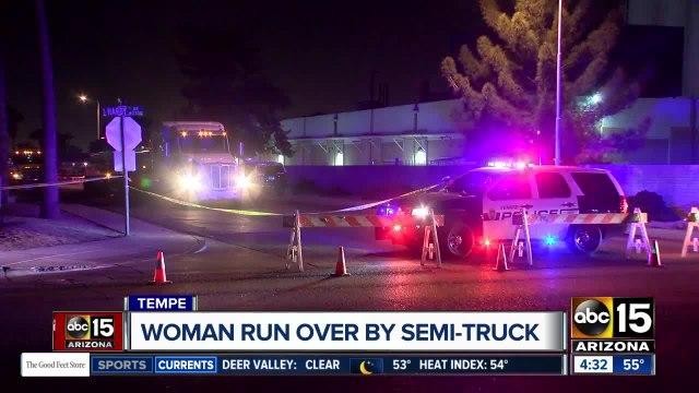 Tempe PD: Woman on motorcylce dies after being struck by a semi