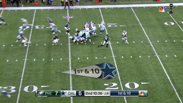 Philadelphia Eagles DE Derek Barnett shows incredible athleticism to take down Dallas Cowboys QB Dak Prescott for sack