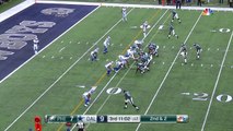 Corey Clement bursts through enormous hole for 11-yard TD