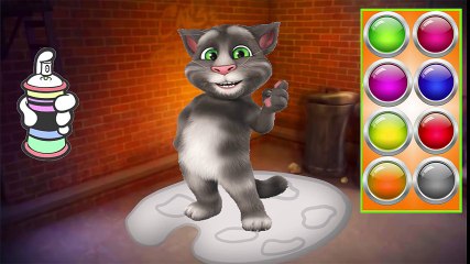 ✿ Baby Learn Colors with My Talking Tom Cat Colors for Kids Animation Education Cartoon Compilation