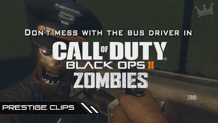 Black Ops 2 Bus Driver Loses it! ZOMBIES