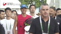 Rafael Nadal Practice at Shanghai Masters, 9 Oct. 2017