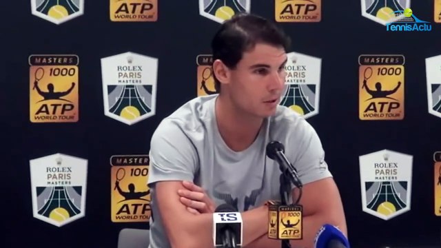 Rafael Nadal's pre-tournament press conference at Paris Masters 2017
