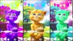 Baby Learn Colors with Talking Ginger and Talking Tom Colours for Kids Children NEW Funny Collection