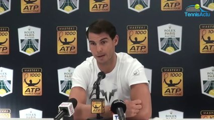 Rafael Nadal Press conference / R2 Paris Masters 2017