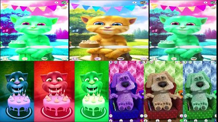 Learn Colors with My Talking TOM Colours for Kids Animation Education Cartoon Compilation P1O