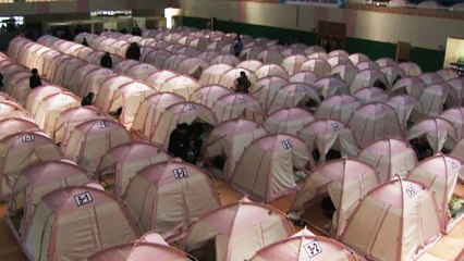 사생활 보호 텐트 설치...이재민 지원 총력 / YTN