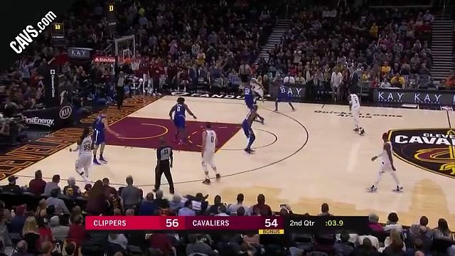 LBJ Nails Jumper at End of Half