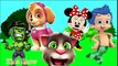 ✿ Wrong Heads Paw Patrol Mickey Mouse Bubble Guppies Superheroes Finger Family Nursery Rhymes