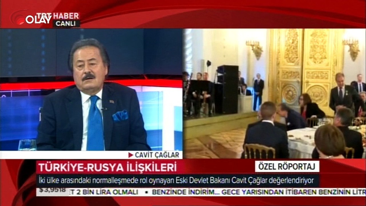 Devlet Eski Bakanı Cavit Çağlar TRT Haber'in konuğu oldu
