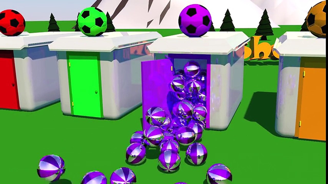 Learn Colors with 3D Doors and Soccer Balls Colors Video for Children and Kids   Kids Show (2)