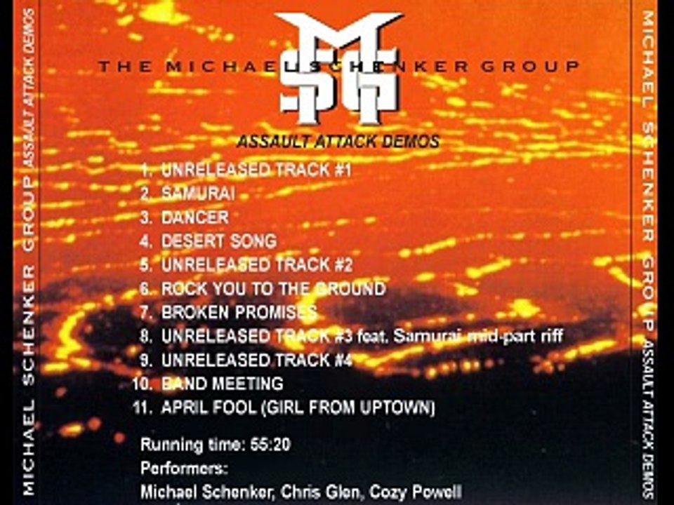 Michael Schenker - Assault Attack Demos with Cozy Powell