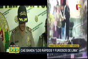 San Juan de Miraflores: PNP desarticula banda criminal “Los rápidos y furiosos de Lima”
